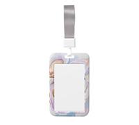 Porte-badge coulissant en plastique rigide pour carte de travail, porte-étiquette de nom pour infirmières et bureau