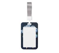 Porte-badge coulissant en plastique rigide pour carte de travail, porte-étiquette de nom pour infirmières, bureau