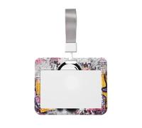 Porte-badge coulissant en plastique rigide pour carte de travail, porte-nom pour infirmières, bureau