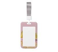 Porte-badge coulissant en plastique rigide pour carte de travail, porte-nom pour infirmières et bureau