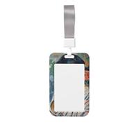 Porte-badge coulissant en plastique rigide pour carte de travail pour infirmières et bureau