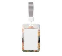 Porte-badge coulissant en plastique rigide pour cartes de travail, porte-nom pour infirmières, bureau