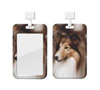 Porte-badge coulissant en plastique vertical pour bureau, abris de bureau, porte-badge pour chien, étui de protection pour carte d'identité de travail, pour permis de conduire, d'infirmière