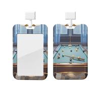 Porte-badge coulissant en plastique vertical pour bureau, billard, porte-carte de travail, porte-cartes pour permis de conduire, d'infirmière