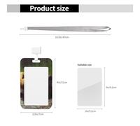 Porte-badge coulissant en plastique vertical pour bureau, cochons d'Inde, étui de protection pour carte d'identité de travail, pour permis de conduire, d'infirmière