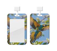 Porte-badge coulissant en plastique vertical pour bureau perroquet volant porte-carte pour carte d'identité de travail pour permis de conduire, d'infirmière