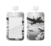 Porte-badge coulissant en plastique vertical pour bureau, porte-badge de la guerre mondiale, étui de protection pour carte d'identité de travail, pour permis de conduire, d'infirmière