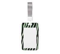 Porte-badge coulissant minimaliste en plastique rigide pour cartes de travail pour infirmières et bureau