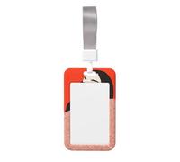 Porte-badge coulissant moderne en plastique rigide pour jeune femme