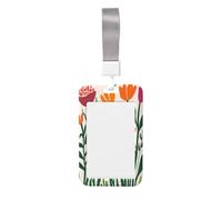 Porte-badge coulissant simple bohème en plastique rigide pour cartes de travail pour infirmières et bureau