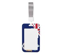 Porte-badge coulissant Tristan Da Cunha en plastique rigide pour cartes de travail pour infirmières et bureau