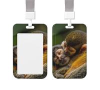 Porte-badge coulissant vertical en plastique rigide avec porte-badge d'amour - Étanche - Avec cordon - Pour bureau, infirmière, médecin, enseignant