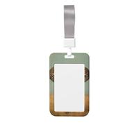 Porte-badge coulissant vintage en plastique rigide pour cartes de travail, porte-nom pour infirmières, bureau