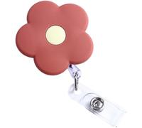 Porte-badge, coutures précises, enrouleurs de badge rétractables avec pince crocodile, sangle renforcée, porte-badge, fleurs et clés