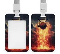 Porte-badge de basket-ball en plastique rigide pour cartes d'identité, cartes de crédit et cartes de proximité