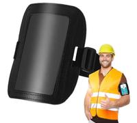 Porte-badge de bras - bande pour signalétique horizontale, identifiant réglable| papier de protection transparent imperméable avec fermeture sûre pour les lieux de travail d'entreprise