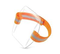 Porte-Badge de bras étanche, 40 pièces, brassard en plastique PVC, cartes d'identité for le travail, bureau et les affaires(Orange Color)