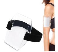 Porte-badge de bras, support de forfait ski en plastique transparent avec sangle réglable, pochette carte d'identité portable pour passe travail, brassard universel, badge bras pour hom