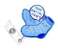 Porte-Badge De Chaussettes Avec Clip En Métal Bobines Rétractables Pour Infirmière Et Médecin Porte-Badge De Vache Pour Étudiant Et Enseignant