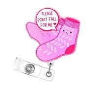 Porte-Badge De Chaussettes Avec Clip En Métal Bobines Rétractables Pour Infirmière Et Médecin Porte-Badge De Vache Pour Étudiant Et Enseignant