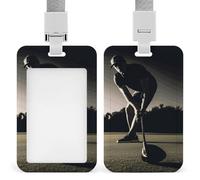 Porte-badge de golf avec cordon de suspension, étui de protection vertical multi-usage pour bureau, enseignant, infirmière