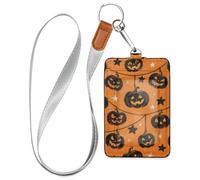 Porte-badge de travail en cuir noir avec cordon et 3 cartes pour femme - Pour le personnel, les officiers, les étudiants, les médecins, les employés