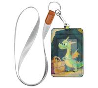 Porte-badge de travail en cuir pour femme avec cordon et capacité de 3 cartes pour le personnel, les officiers, les étudiants, les médecins, les employés
