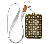 Porte-badge de travail pour femme avec cordon et capacité de 3 cartes de sécurité pour le personnel, les officiers, les étudiants, les médecins, les employés