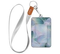 Porte-badge décoratif moderne pour femme avec cordon et 3 cartes d'identité et porte-cartes pour le personnel, les officiers, les étudiants, les médecins, les employés
