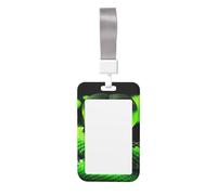 Porte-badge d'identification 3D serpent avec lanière en plastique rigide pour badge de travail coulissant pour cartes d'identité, cartes de crédit, clés verticales, étui de protection pour bureau
