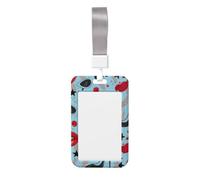 Porte-badge d'identification à motif lèvres et talons hauts avec sangle de cou verticale étanche pour bureau, école