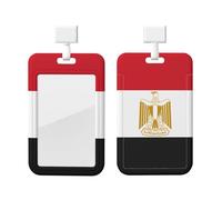 Porte-badge d'identification avec cordon - Protection verticale - Coque rigide en ABS transparent - Bobine rétractable pour le travail et le bureau