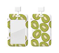 Porte-Badge d'identification avec lanière Fruit Kiwi Card Name Tag Longe Vertical ID Protector Bage Clips forNursingTeacher Student