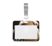Porte-badge d'identification chat et chien avec lanière en plastique étanche pour le bureau, les infirmières, les enseignantes et les femmes