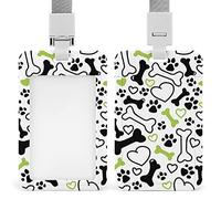 Porte-badge d'identification en plastique avec cordon en forme de patte de chien pour femmes, infirmières, enfants, enseignants, médecins, étudiants, employés de bureau