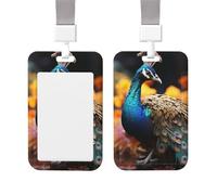 Porte-badge d'identification en plastique transparent transparent avec dragonne, porte-nom pour le travail, le bureau, les infirmières, les médecins
