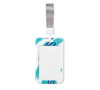 Porte-badge d'identification imprimé avec sangle de cou verticale et étanche pour bureau et école des années 90