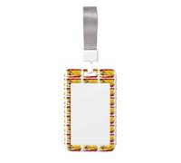 Porte-badge d'identification imprimé drapeau de l'Espagne avec sangle de cou vertical étanche pour bureau école