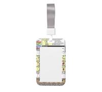 Porte-badge d'identification imprimé tableau périodique des éléments avec sangle de cou vertical étanche pour bureau école