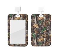 Porte-badge d'identification motif camouflage Cold Tree avec cordon étanche pour cartes d'identité, étiquettes de nom, housse de protection pour femmes, hommes, employés de bureau, enseignants,