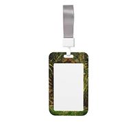 Porte-badge d'identification tigre dans la jungle avec cordon, cordon tour de cou amovible, pour femme, adolescente, infirmière, enseignant, entraîneur