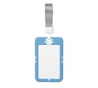 Porte-badge drapeau de la Micronésie Matériau ABS durable, affichage clair de l'identification, convient pour le bureau, événement, réunion, identification facile.