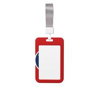 Porte-badge drapeau de l'État du Tennessee. Matériau ABS durable, affichage transparent de l'identification, convient pour le bureau, un événement, une réunion, une identification facile.