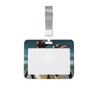 Porte-badge élégant en forme de pingouin - Étanche - Avec fenêtre transparente - Pour homme et femme - Pour le personnel de bureau, les enseignants, les infirmières