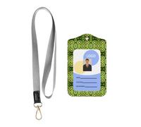 Porte-badge en cuir avec lanière pour professeurs, enseignants et étudiants