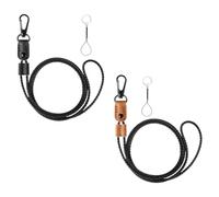 Porte-badge en Cuir PU Tressé, Réglable, Multifonction | Noir ou Marron, pour Cartes D’identité et Badges D’exposition, Style Simple, Pratique, pour Étudiants