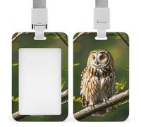 Porte-badge en forme de branches d'arbre avec cordon amovible, étanche pour bureau, lieu de travail