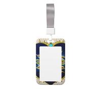 Porte-badge en forme de cœur en plastique ABS durable, affichage transparent pour carte d'identité, convient pour le bureau, un événement, une réunion, une identification facile.