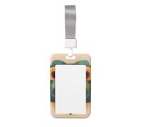Porte-badge en forme de lion de dessin animé. Matériau ABS durable, affichage transparent de l'identification, convient pour le bureau, un événement, une réunion, une identification facile.