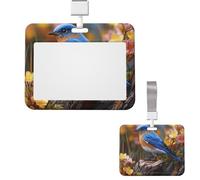 Porte-badge en plastique pour carte d'identité verticale, porte-badge de travail avec cordon pour infirmière, enseignante, bureau